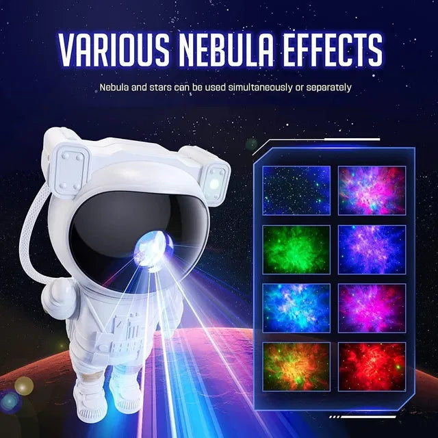 ✨ Astronaut Galaxy Projector - 360 Magnetic Head Rotation, Remote Control