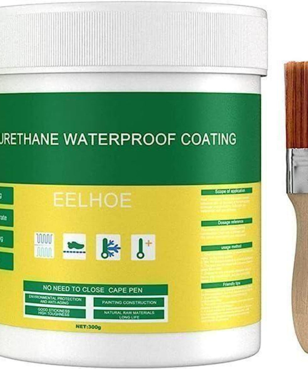 🚿 छत-दीवार की सीलन का सुपरहीरो – Transparent Waterproof Glue + Brush ✨🖌️💧